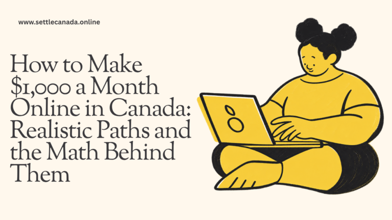 How to Make $1,000 a Month Online in Canada: Realistic Paths and the Math Behind Them